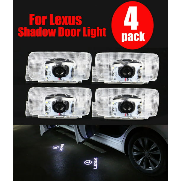 4pcs LED Logo Laser Door Courtesy Ghost Shadow Light for Lexus ES IS LS LX RX SC 